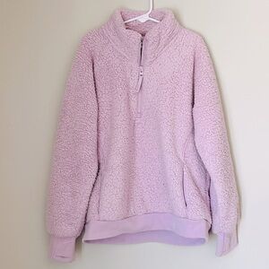 Athleta Girl Sherpa Quarter Zip Fleece
